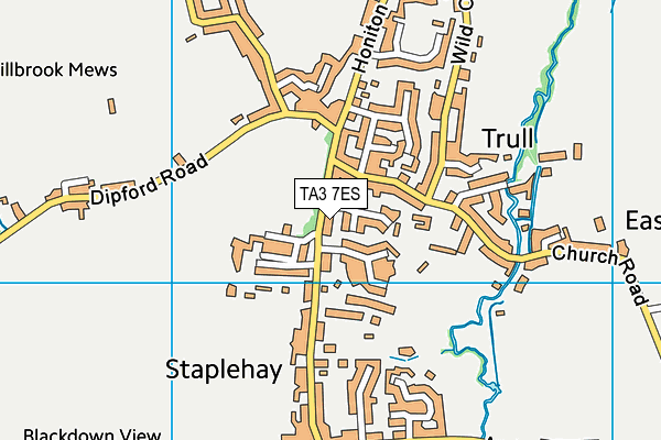TA3 7ES map - OS VectorMap District (Ordnance Survey) TA3 7ES map - OS VectorMap District (Ordnance Survey)