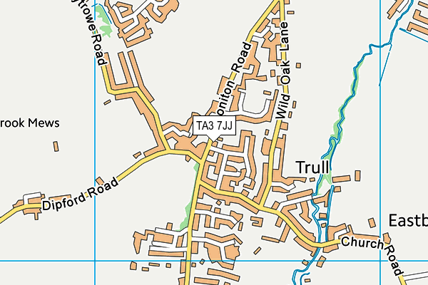 TA3 7JJ map - OS VectorMap District (Ordnance Survey) TA3 7JJ map - OS VectorMap District (Ordnance Survey)