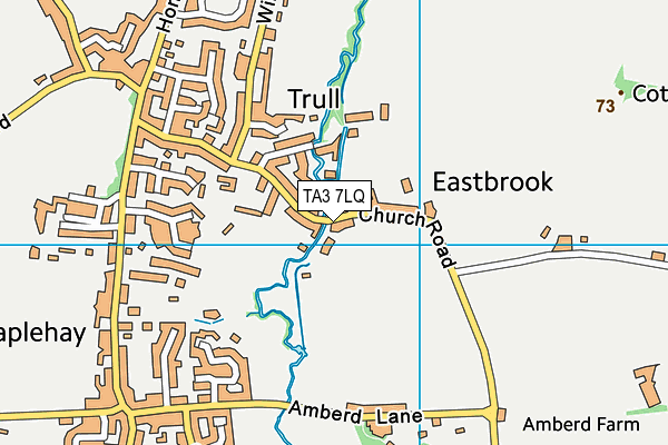 TA3 7LQ map - OS VectorMap District (Ordnance Survey) TA3 7LQ map - OS VectorMap District (Ordnance Survey)