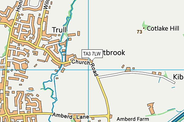 TA3 7LW map - OS VectorMap District (Ordnance Survey) TA3 7LW map - OS VectorMap District (Ordnance Survey)