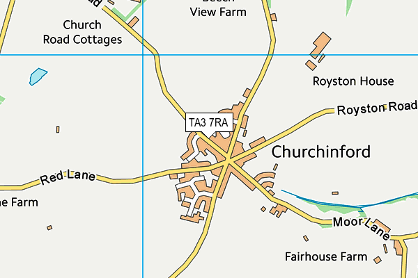 TA3 7RA map - OS VectorMap District (Ordnance Survey) TA3 7RA map - OS VectorMap District (Ordnance Survey)