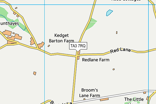 TA3 7RQ map - OS VectorMap District (Ordnance Survey) TA3 7RQ map - OS VectorMap District (Ordnance Survey)