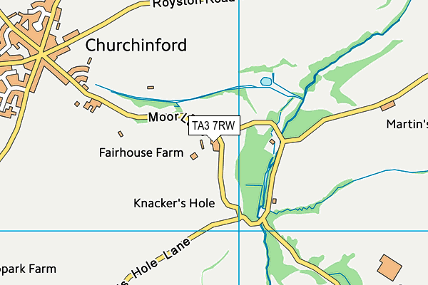TA3 7RW map - OS VectorMap District (Ordnance Survey) TA3 7RW map - OS VectorMap District (Ordnance Survey)