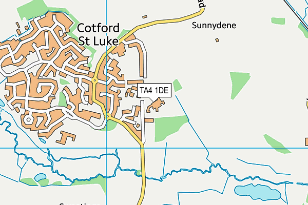 TA4 1DE map - OS VectorMap District (Ordnance Survey) TA4 1DE map - OS VectorMap District (Ordnance Survey)