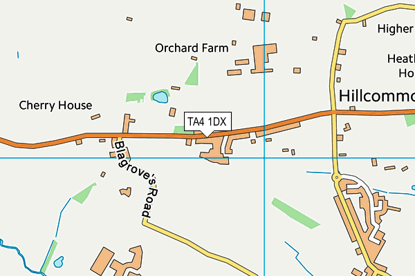 TA4 1DX map - OS VectorMap District (Ordnance Survey) TA4 1DX map - OS VectorMap District (Ordnance Survey)