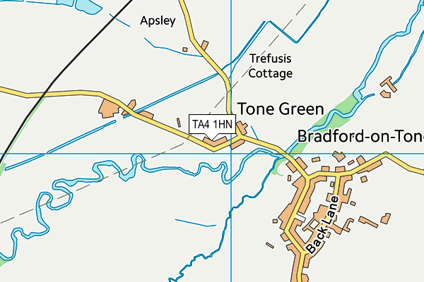 TA4 1HN map - OS VectorMap District (Ordnance Survey)