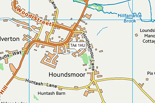 TA4 1HU map - OS VectorMap District (Ordnance Survey) TA4 1HU map - OS VectorMap District (Ordnance Survey)