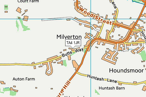 TA4 1JR map - OS VectorMap District (Ordnance Survey) TA4 1JR map - OS VectorMap District (Ordnance Survey)
