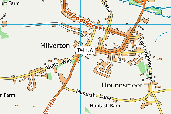 TA4 1JW map - OS VectorMap District (Ordnance Survey) TA4 1JW map - OS VectorMap District (Ordnance Survey)