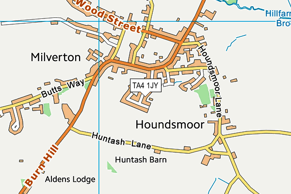 TA4 1JY map - OS VectorMap District (Ordnance Survey)