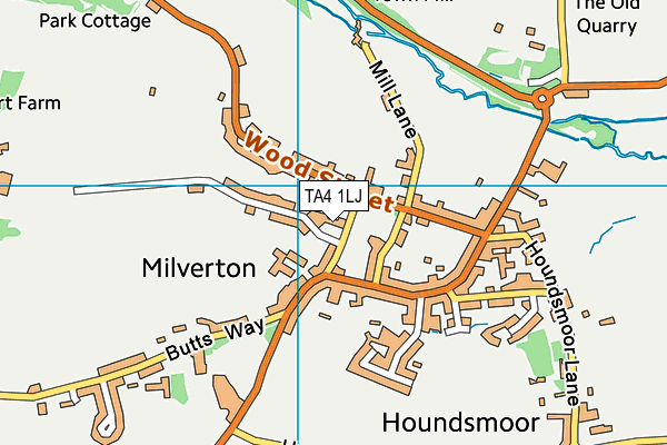 TA4 1LJ map - OS VectorMap District (Ordnance Survey) TA4 1LJ map - OS VectorMap District (Ordnance Survey)