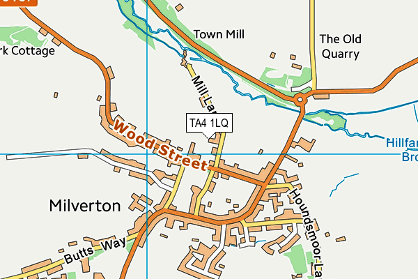 TA4 1LQ map - OS VectorMap District (Ordnance Survey) TA4 1LQ map - OS VectorMap District (Ordnance Survey)