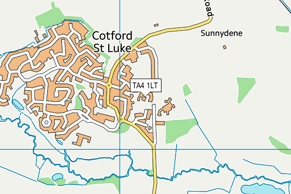 TA4 1LT map - OS VectorMap District (Ordnance Survey) TA4 1LT map - OS VectorMap District (Ordnance Survey)