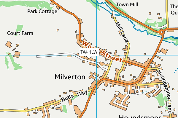 TA4 1LW map - OS VectorMap District (Ordnance Survey) TA4 1LW map - OS VectorMap District (Ordnance Survey)
