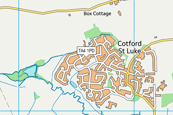 TA4 1PD map - OS VectorMap District (Ordnance Survey) TA4 1PD map - OS VectorMap District (Ordnance Survey)