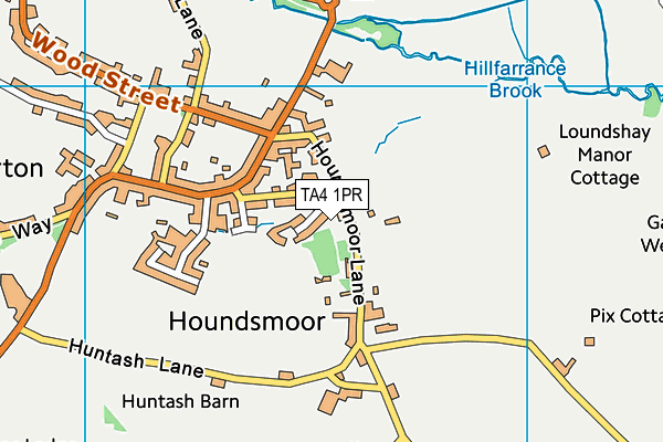 TA4 1PR map - OS VectorMap District (Ordnance Survey) TA4 1PR map - OS VectorMap District (Ordnance Survey)