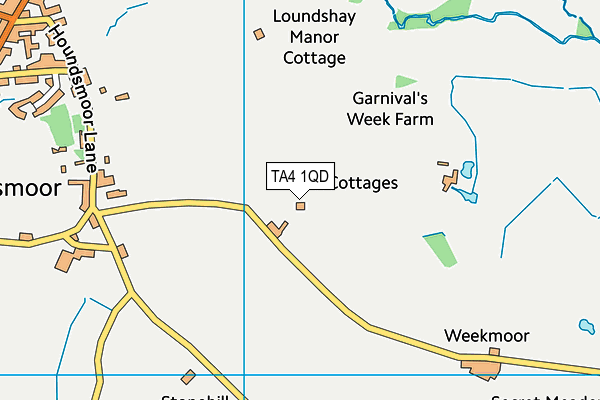 TA4 1QD map - OS VectorMap District (Ordnance Survey) TA4 1QD map - OS VectorMap District (Ordnance Survey)
