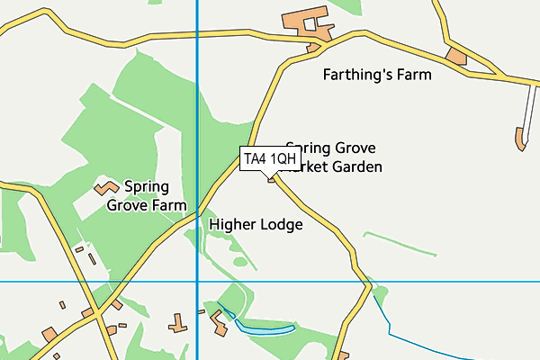 TA4 1QH map - OS VectorMap District (Ordnance Survey) TA4 1QH map - OS VectorMap District (Ordnance Survey)