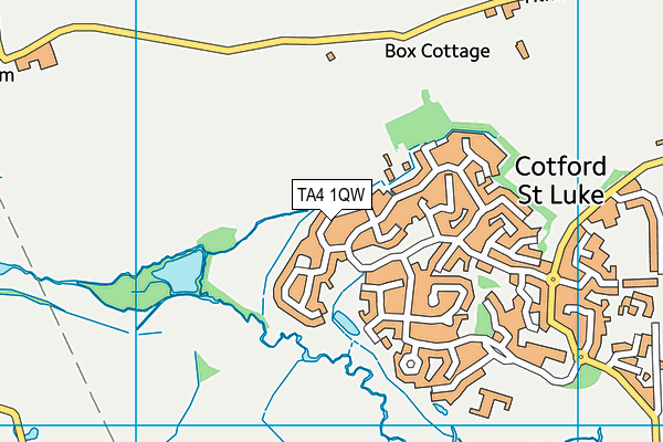 TA4 1QW map - OS VectorMap District (Ordnance Survey) TA4 1QW map - OS VectorMap District (Ordnance Survey)