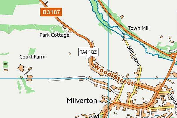 TA4 1QZ map - OS VectorMap District (Ordnance Survey) TA4 1QZ map - OS VectorMap District (Ordnance Survey)
