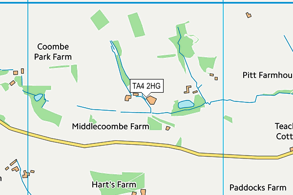 TA4 2HG map - OS VectorMap District (Ordnance Survey) TA4 2HG map - OS VectorMap District (Ordnance Survey)