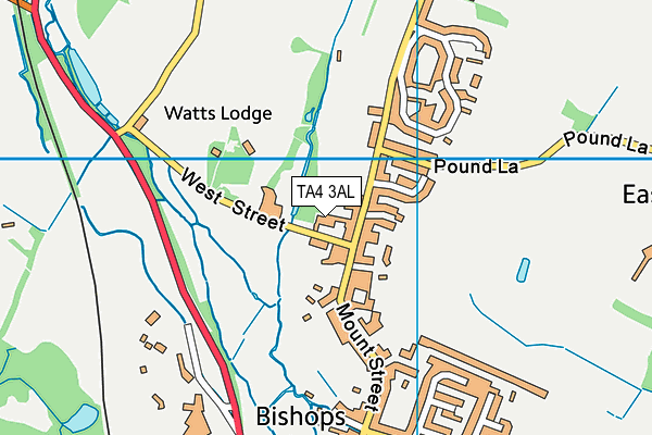 TA4 3AL map - OS VectorMap District (Ordnance Survey) TA4 3AL map - OS VectorMap District (Ordnance Survey)