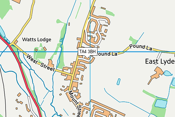 TA4 3BH map - OS VectorMap District (Ordnance Survey) TA4 3BH map - OS VectorMap District (Ordnance Survey)