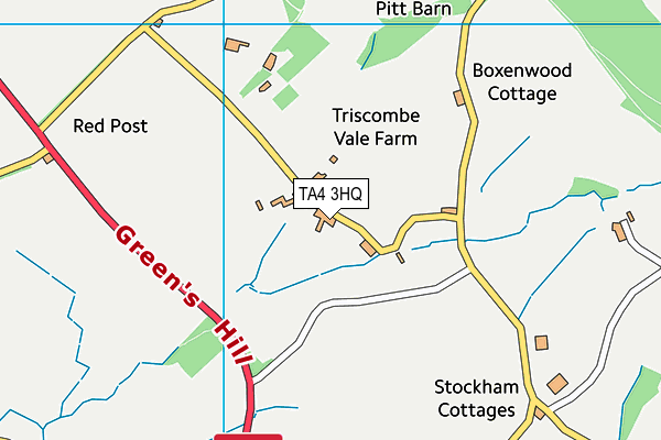TA4 3HQ map - OS VectorMap District (Ordnance Survey) TA4 3HQ map - OS VectorMap District (Ordnance Survey)