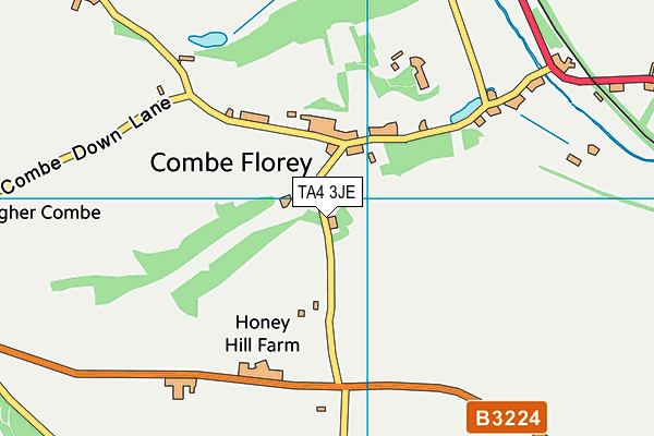 TA4 3JE map - OS VectorMap District (Ordnance Survey) TA4 3JE map - OS VectorMap District (Ordnance Survey)