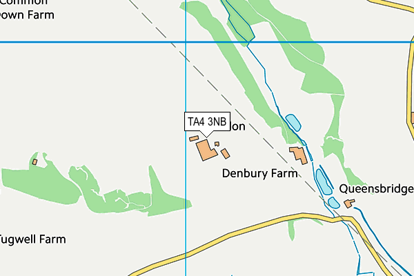 TA4 3NB map - OS VectorMap District (Ordnance Survey)
