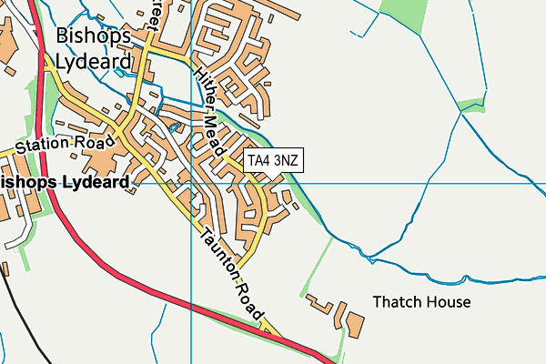 TA4 3NZ map - OS VectorMap District (Ordnance Survey) TA4 3NZ map - OS VectorMap District (Ordnance Survey)
