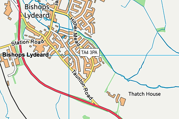 TA4 3PA map - OS VectorMap District (Ordnance Survey) TA4 3PA map - OS VectorMap District (Ordnance Survey)