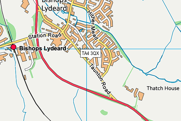 TA4 3QX map - OS VectorMap District (Ordnance Survey) TA4 3QX map - OS VectorMap District (Ordnance Survey)