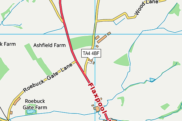 TA4 4BF map - OS VectorMap District (Ordnance Survey) TA4 4BF map - OS VectorMap District (Ordnance Survey)