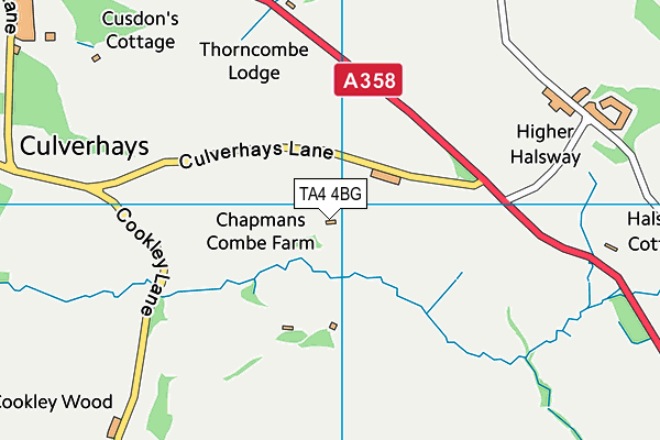 TA4 4BG map - OS VectorMap District (Ordnance Survey) TA4 4BG map - OS VectorMap District (Ordnance Survey)
