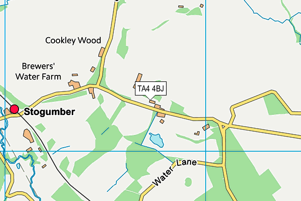 TA4 4BJ map - OS VectorMap District (Ordnance Survey) TA4 4BJ map - OS VectorMap District (Ordnance Survey)