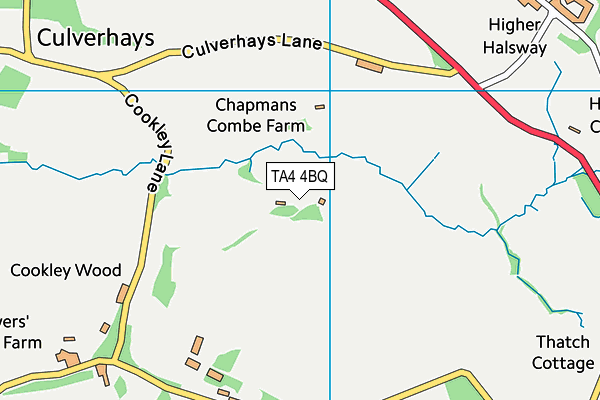 TA4 4BQ map - OS VectorMap District (Ordnance Survey) TA4 4BQ map - OS VectorMap District (Ordnance Survey)