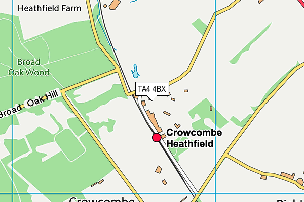 TA4 4BX map - OS VectorMap District (Ordnance Survey) TA4 4BX map - OS VectorMap District (Ordnance Survey)