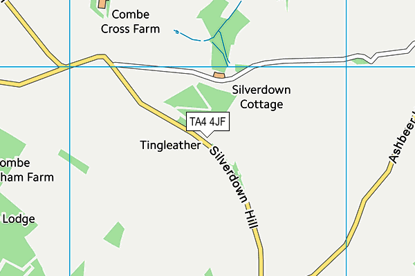 TA4 4JF map - OS VectorMap District (Ordnance Survey) TA4 4JF map - OS VectorMap District (Ordnance Survey)