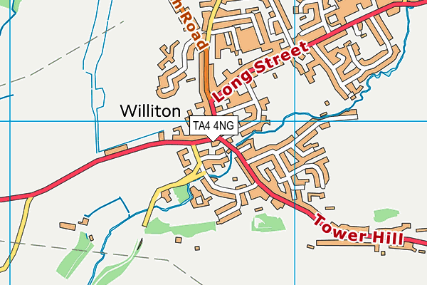 TA4 4NG map - OS VectorMap District (Ordnance Survey) TA4 4NG map - OS VectorMap District (Ordnance Survey)