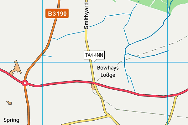 TA4 4NN map - OS VectorMap District (Ordnance Survey) TA4 4NN map - OS VectorMap District (Ordnance Survey)