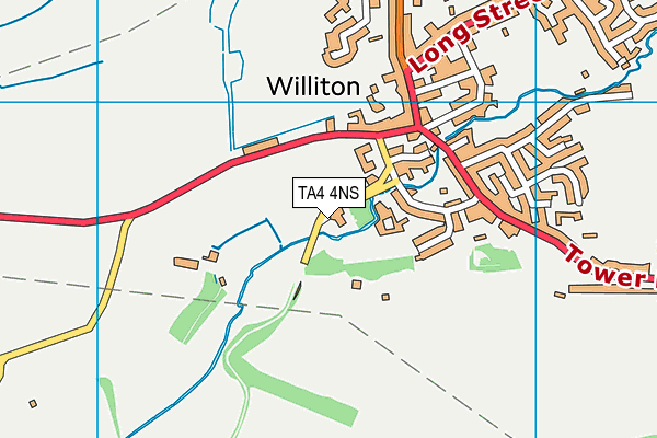 TA4 4NS map - OS VectorMap District (Ordnance Survey) TA4 4NS map - OS VectorMap District (Ordnance Survey)