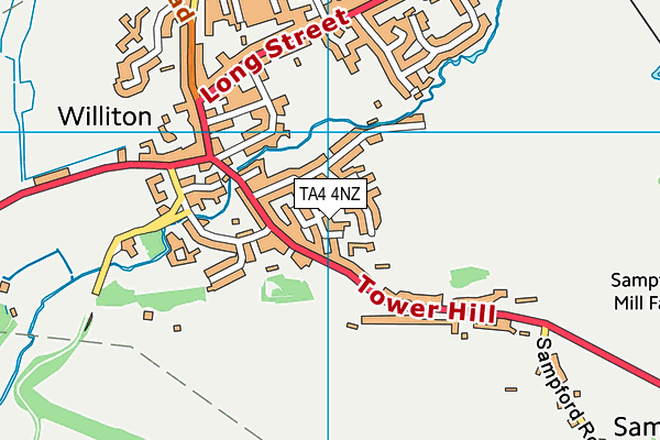 TA4 4NZ map - OS VectorMap District (Ordnance Survey) TA4 4NZ map - OS VectorMap District (Ordnance Survey)