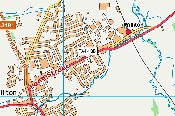 TA4 4QB map - OS VectorMap District (Ordnance Survey) TA4 4QB map - OS VectorMap District (Ordnance Survey)