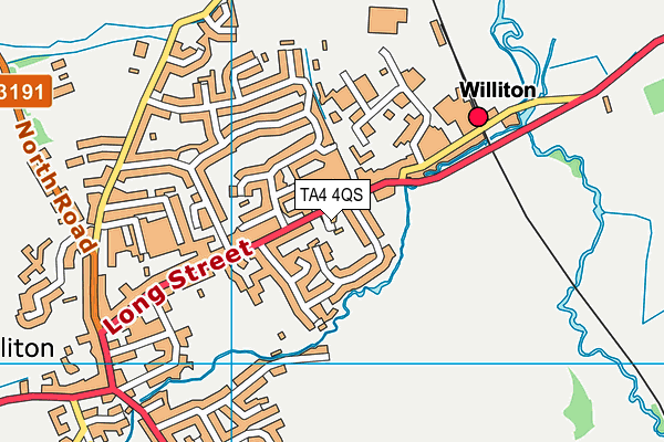 TA4 4QS map - OS VectorMap District (Ordnance Survey) TA4 4QS map - OS VectorMap District (Ordnance Survey)
