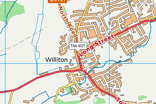 TA4 4QT map - OS VectorMap District (Ordnance Survey) TA4 4QT map - OS VectorMap District (Ordnance Survey)