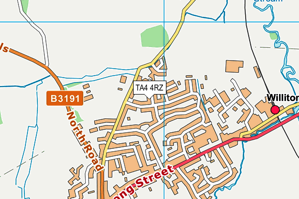 TA4 4RZ map - OS VectorMap District (Ordnance Survey) TA4 4RZ map - OS VectorMap District (Ordnance Survey)