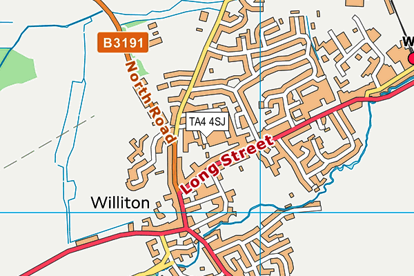 TA4 4SJ map - OS VectorMap District (Ordnance Survey) TA4 4SJ map - OS VectorMap District (Ordnance Survey)