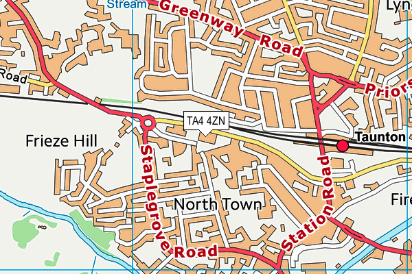 TA4 4ZN map - OS VectorMap District (Ordnance Survey) TA4 4ZN map - OS VectorMap District (Ordnance Survey)