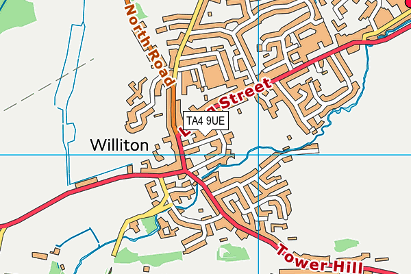 TA4 9UE map - OS VectorMap District (Ordnance Survey) TA4 9UE map - OS VectorMap District (Ordnance Survey)